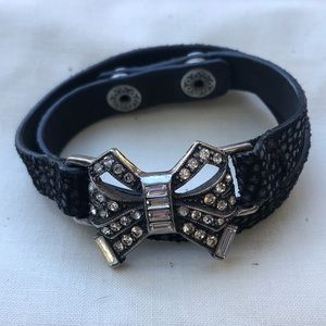 Pave Bow Wrap Bracelet